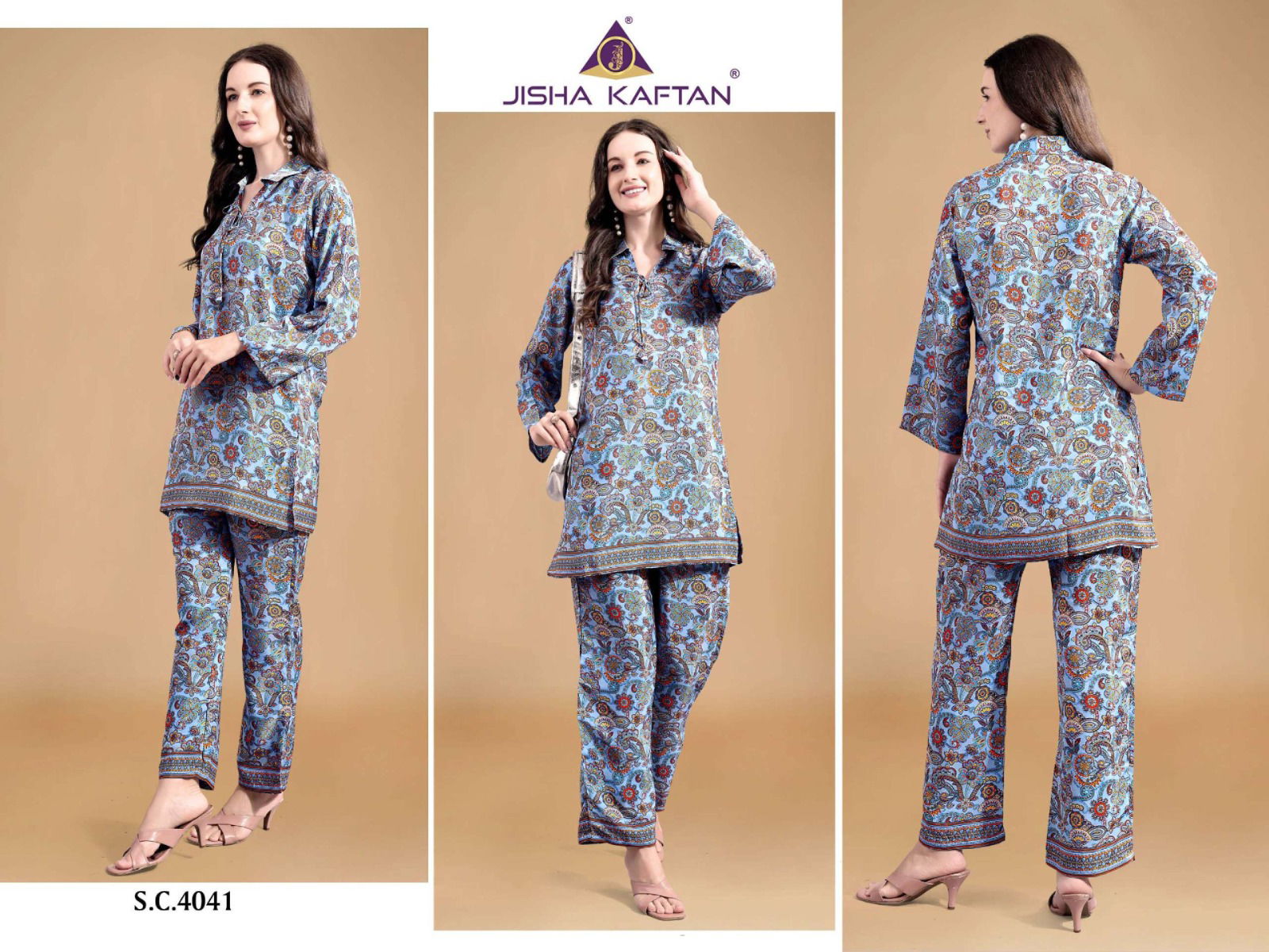 Silk Co Ord Set Vol 10 By Jelite Printed Ladies Top With Bottom Wholesale In India